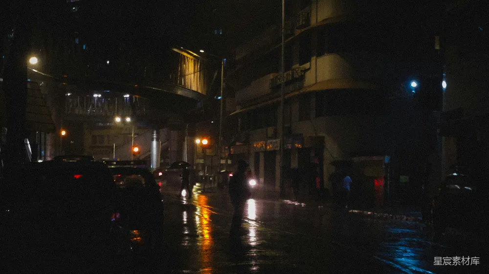 高清摄影 夜晚 城市 雨景 街景 都市 雨夜城市街景