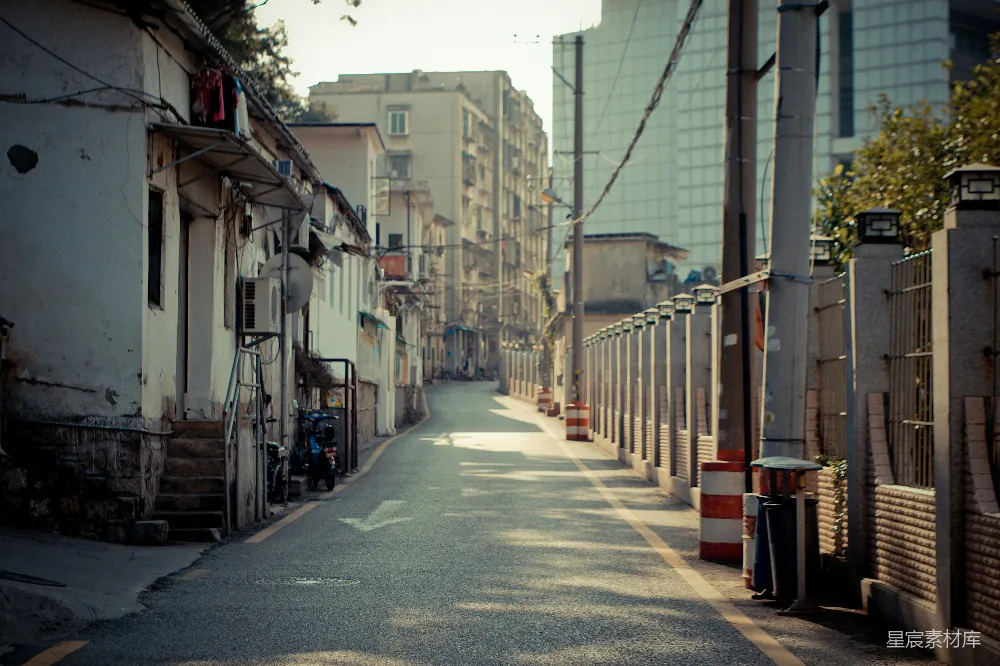 高清摄影 城市 巷弄 宁静 建筑 街道 城市中的宁静巷弄