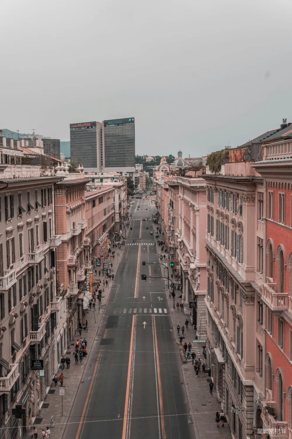 高清摄影 城市 建筑 街道 风景 城市景观 城市街道俯瞰