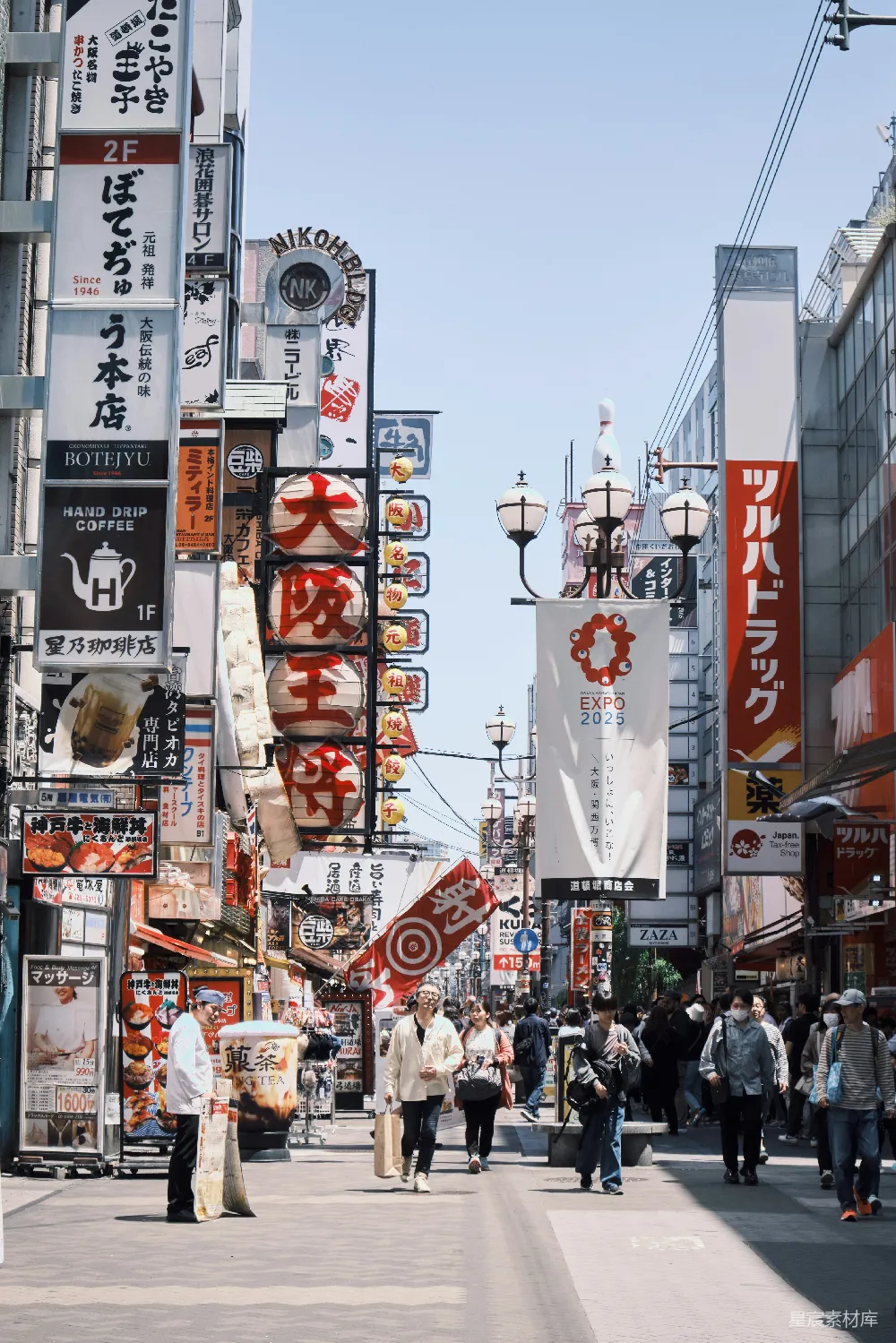 高清摄影 大阪 道顿堀 日本 夜景 繁华 大阪道顿堀的繁华夜景