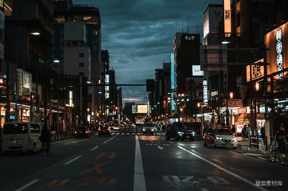 高清摄影 东京 夜景 城市 霓虹灯 繁忙 夜幕下的东京街头