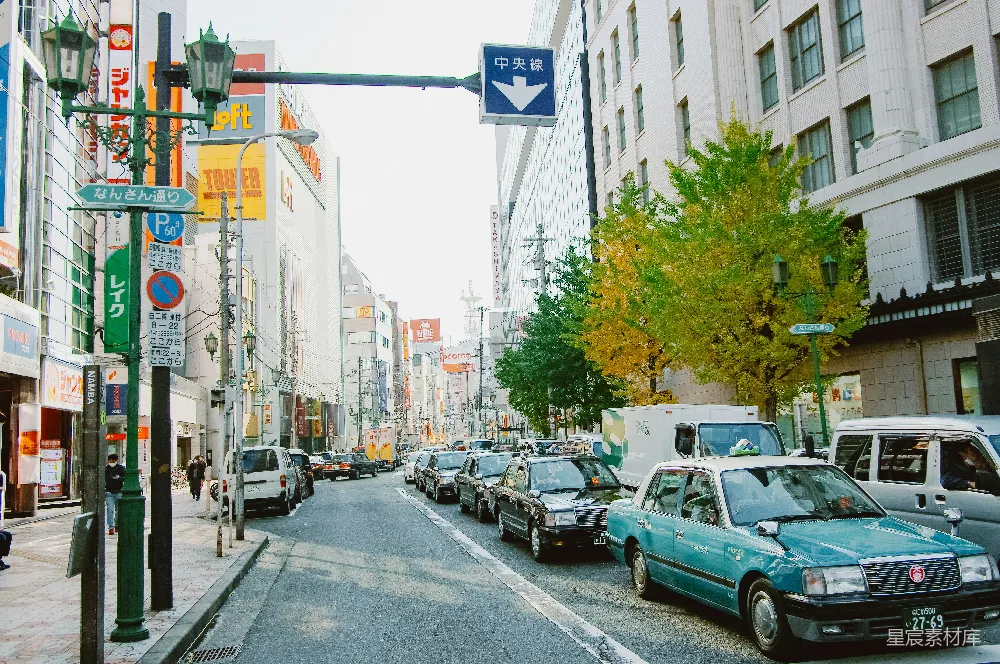 高清摄影 东京 秋天 街道 城市生活 日本 秋日的东京街头