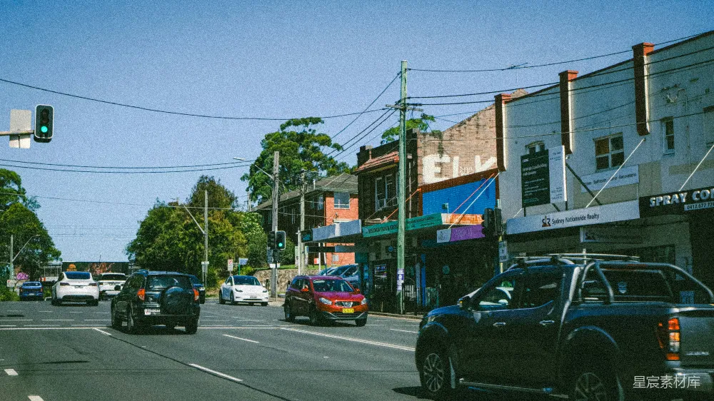 高清摄影 街道 城市 招牌 复古 日常 城市街道与复古招牌