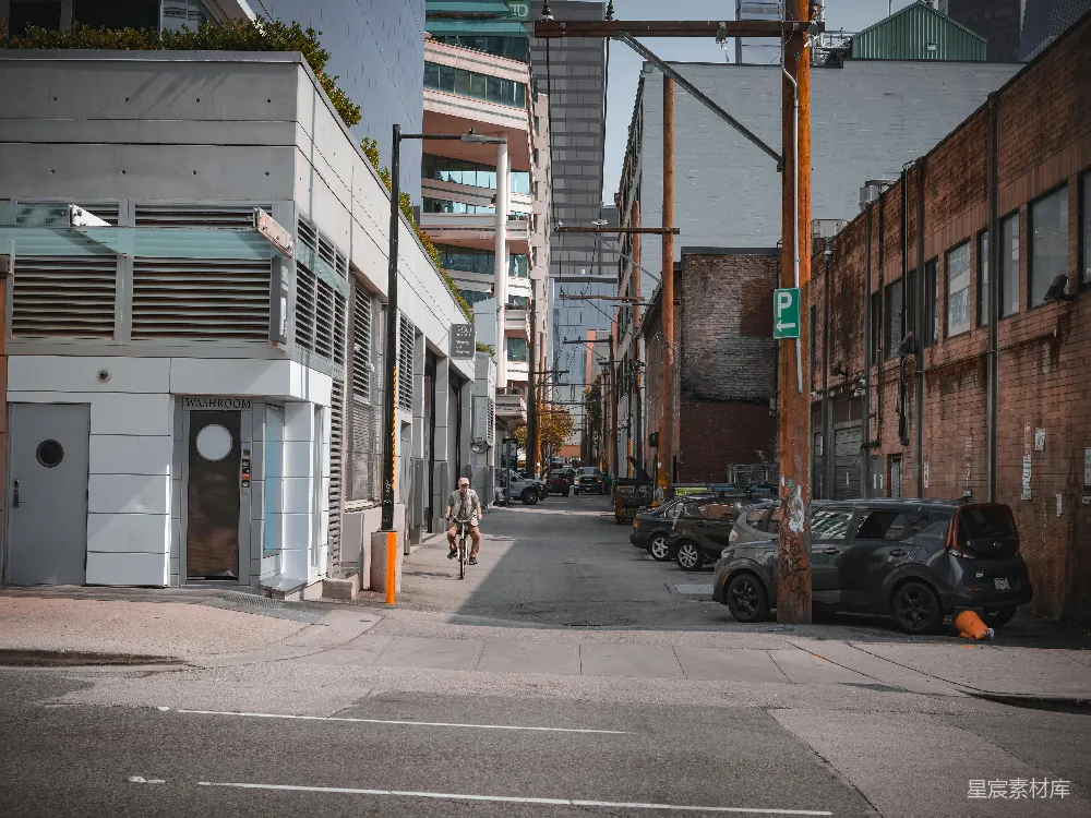 高清摄影 城市 街道 自行车 休闲 日常 城市街道上的自行车骑行者