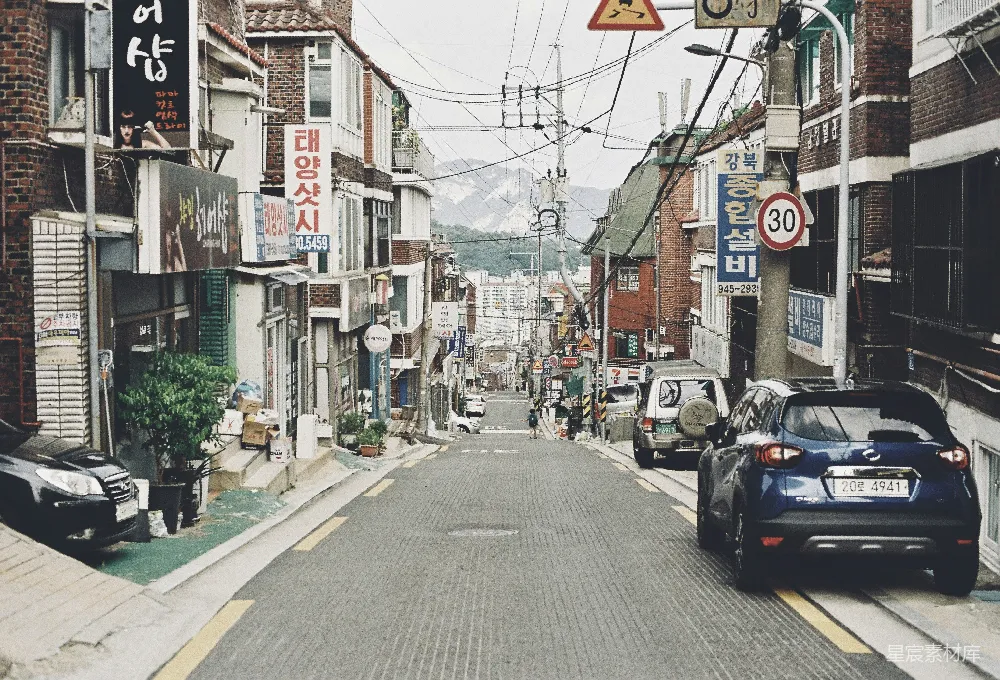 高清摄影 韩国 街道 宁静 城市生活 日常 韩国街头的宁静时光