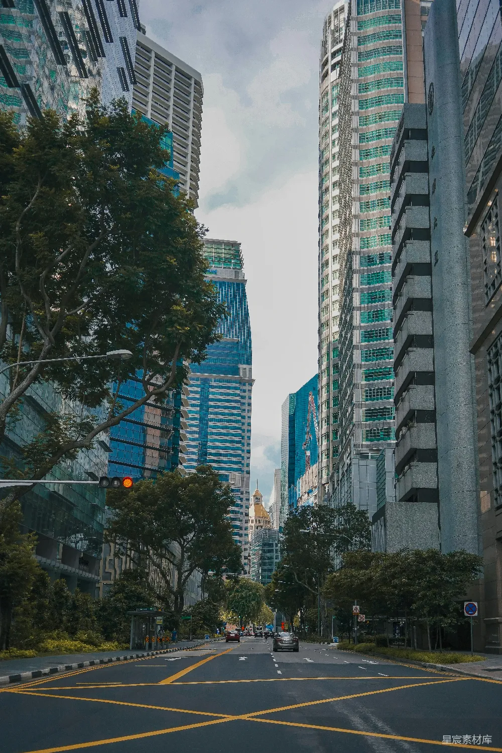 高清摄影 城市 建筑 街道 现代 都市 城市中的现代建筑与街道景色
