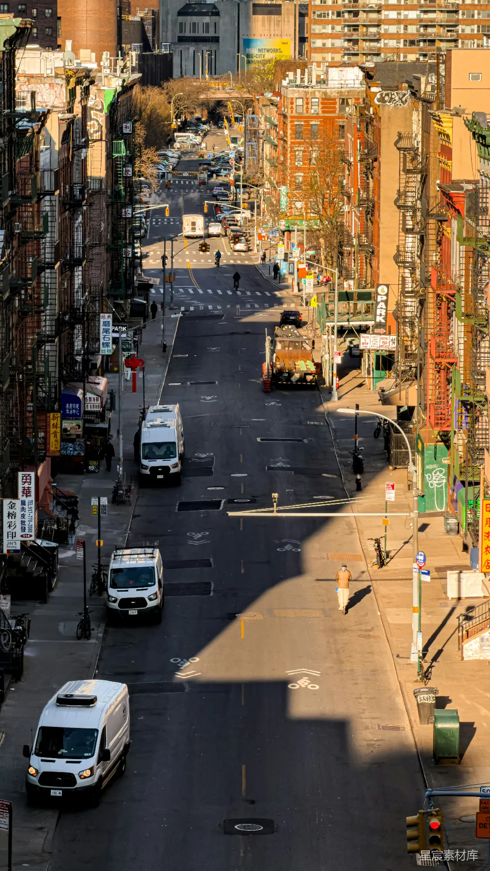 高清摄影 城市 街景 清晨 纽约 交通 纽约市的清晨街景