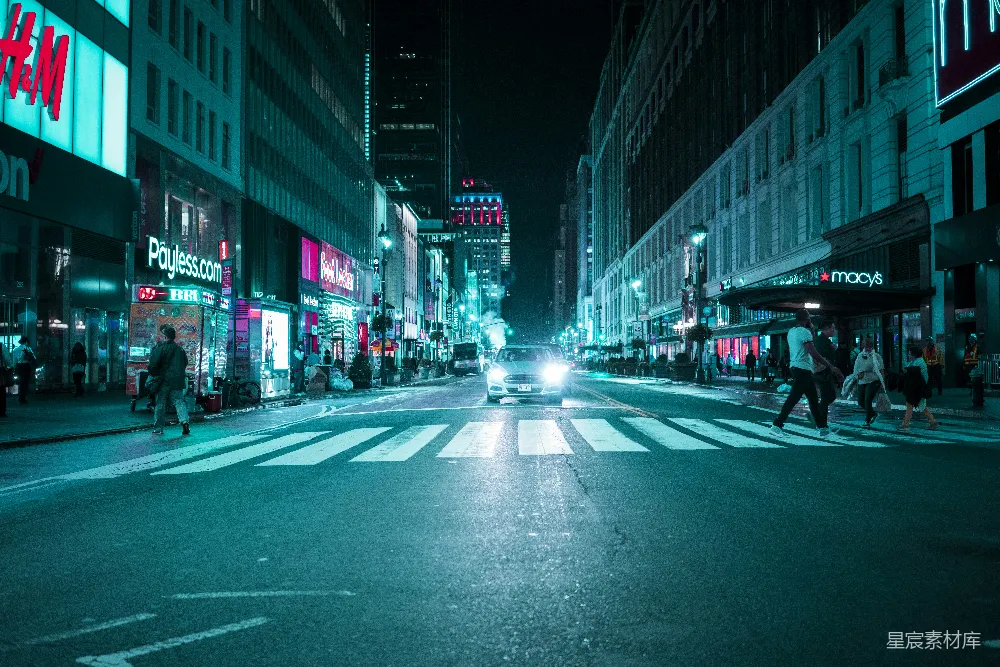 高清摄影 城市 夜晚 街道 霓虹灯 都市 霓虹都市夜景