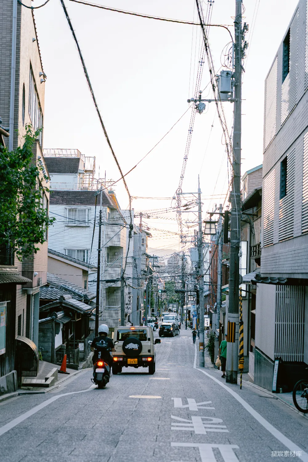 高清摄影 日本 老街 日落 城市风光 人文 日本老街的日落时光
