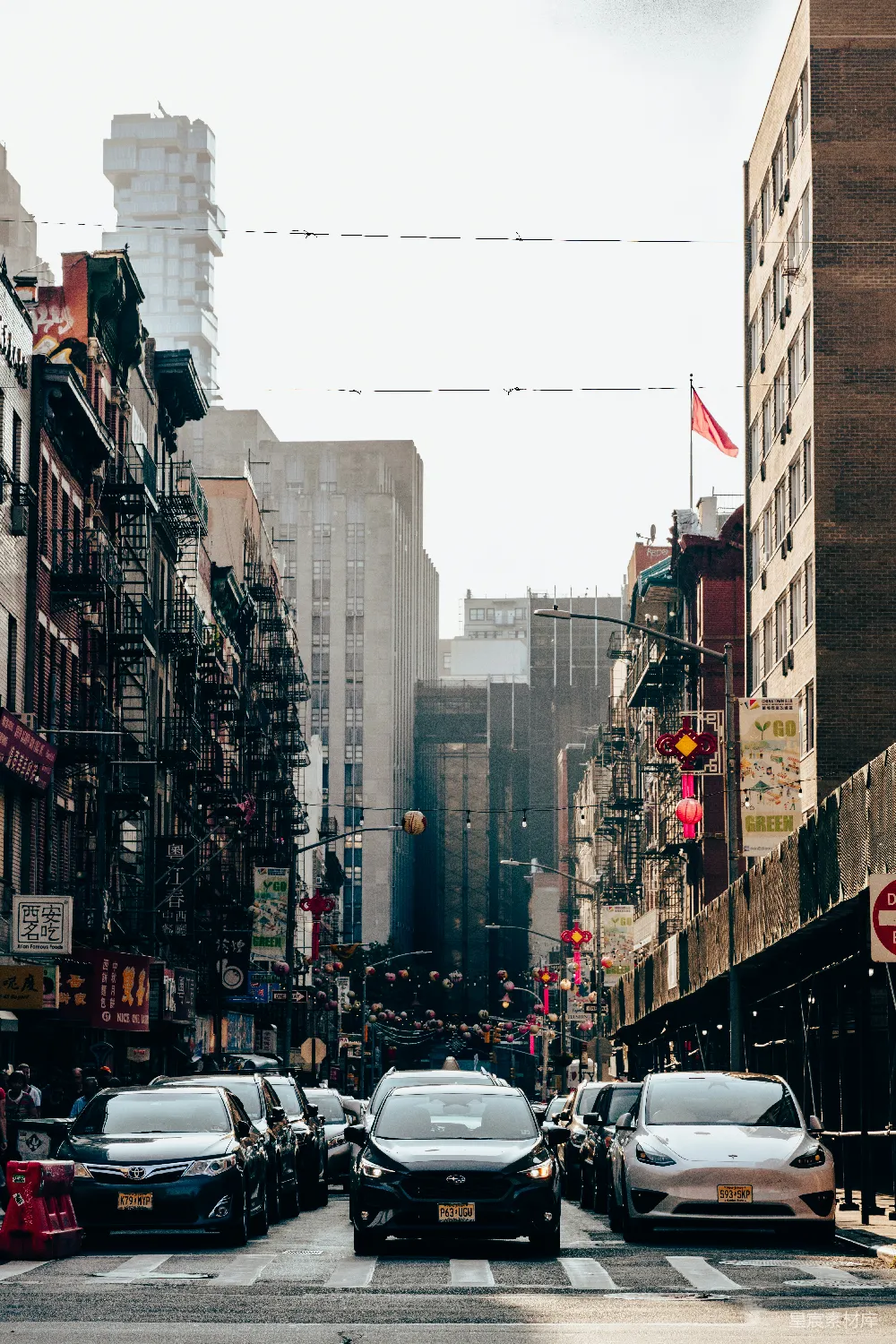 高清摄影 纽约 唐人街 城市街景 建筑 日常生活 纽约唐人街的日常街景
