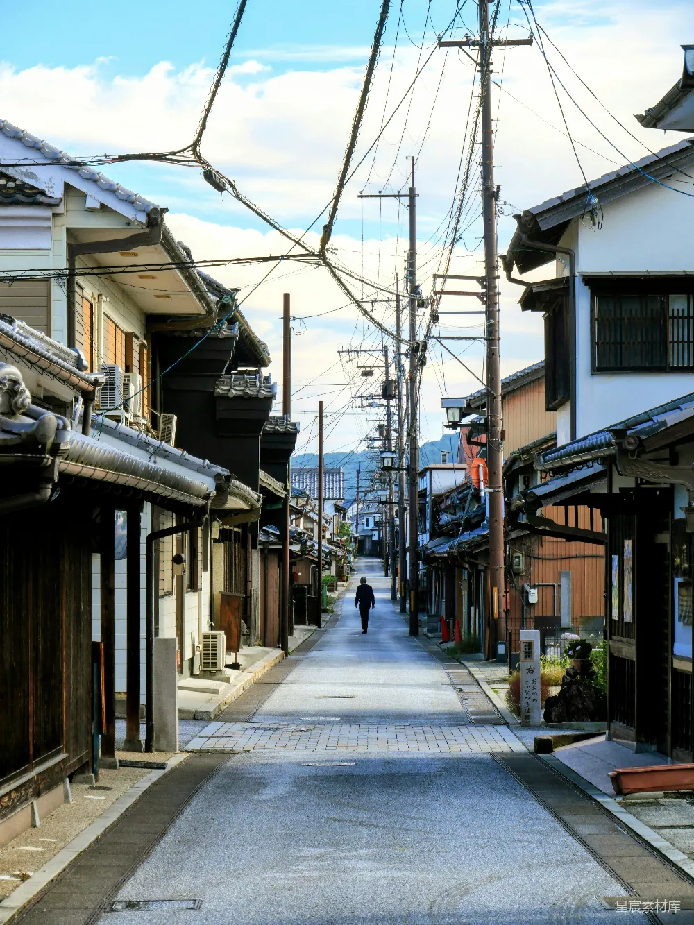 高清摄影 街道 传统 日本 安静 日常 宁静的旧街巷