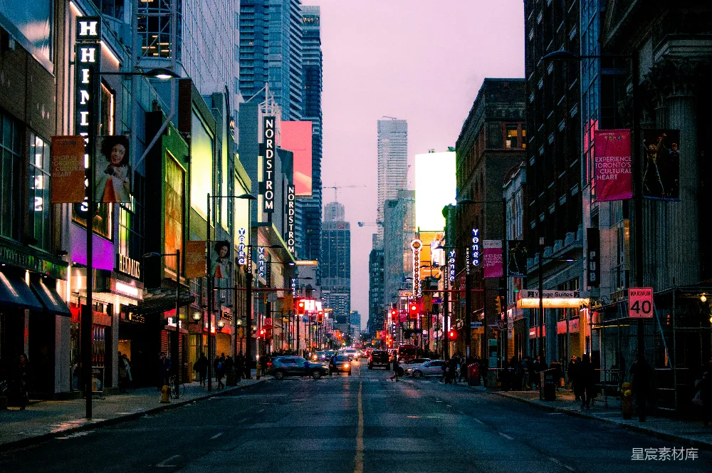 高清摄影 城市夜景 商业街区 霓虹灯 都市生活 户外场景 繁华都市夜景