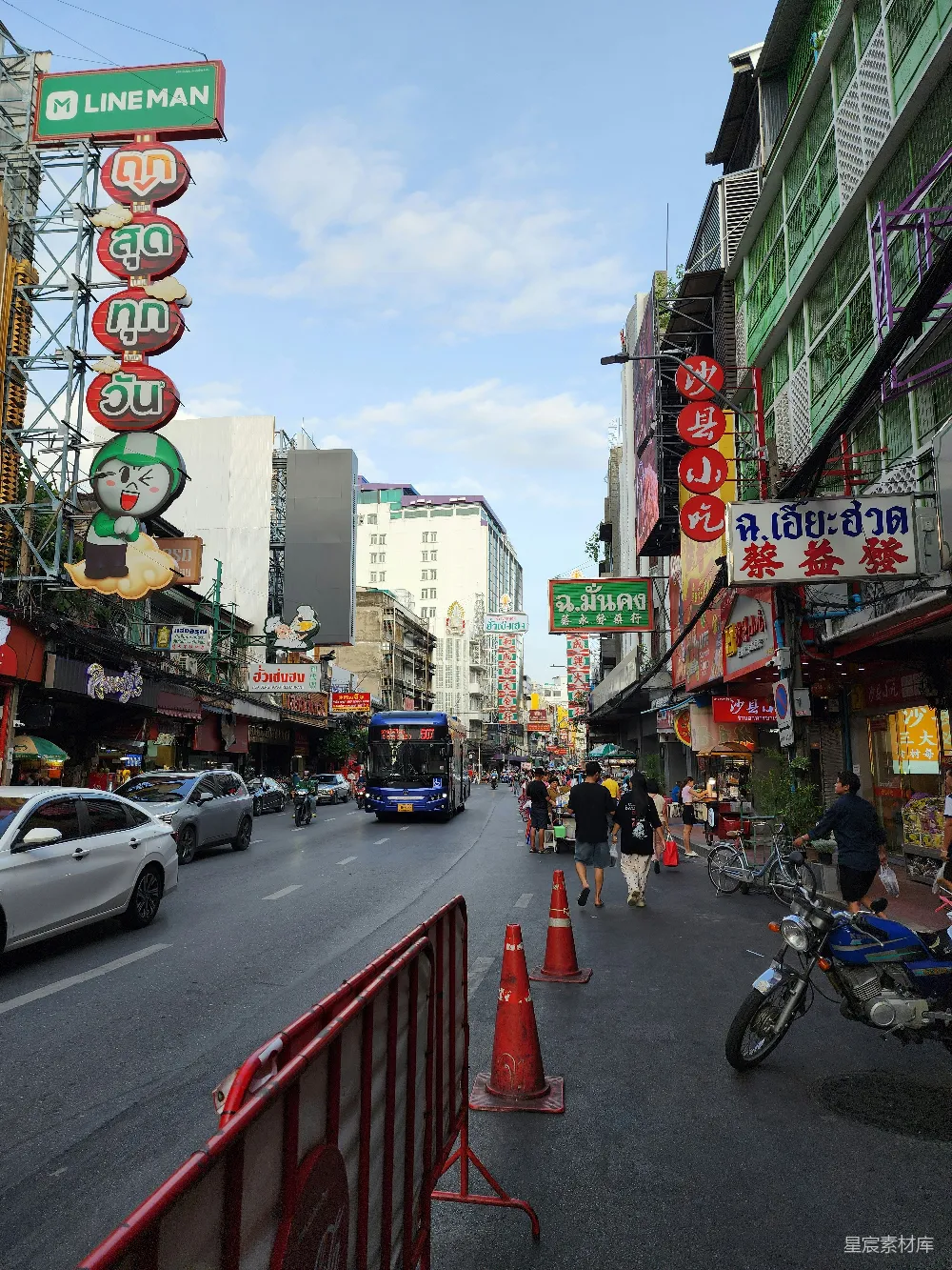 高清摄影 泰国 街道 市场 城市生活 交通 繁忙的泰国街景