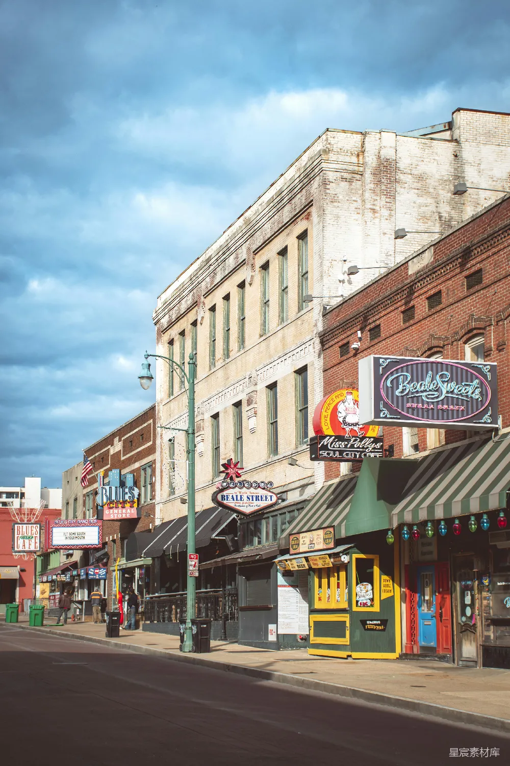 高清摄影 城市街道 复古风格 休闲娱乐 城市生活 文化旅游 Beale Street的复古风情