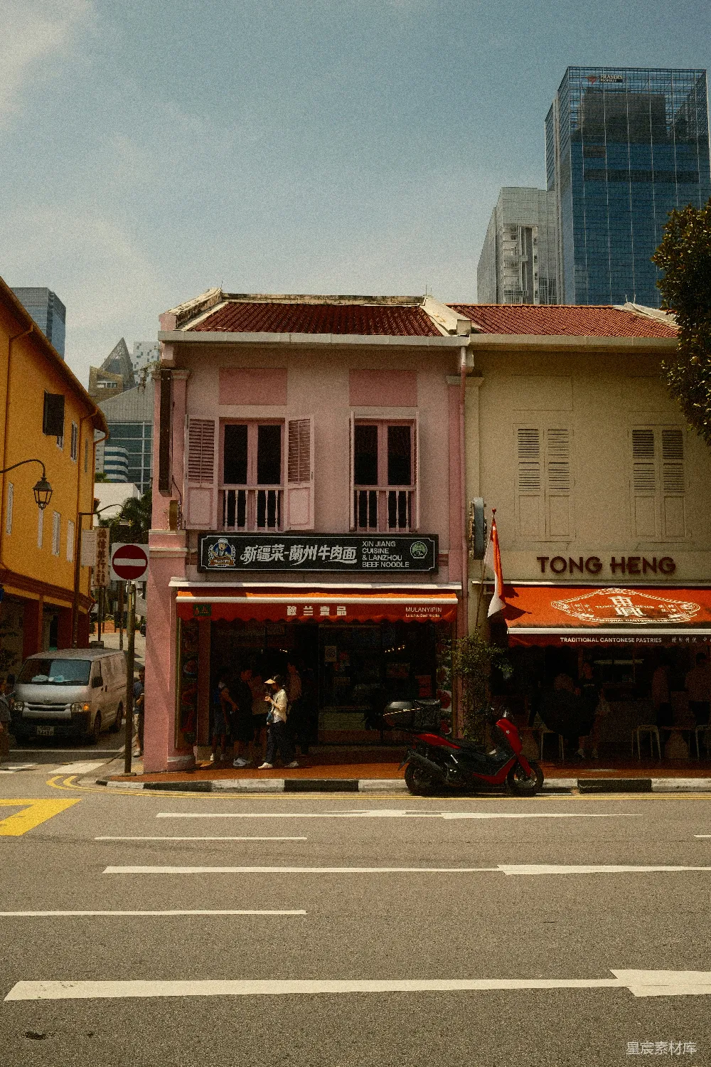 高清摄影 新加坡 中餐馆 街景 建筑 城市 新加坡街头的中餐馆
