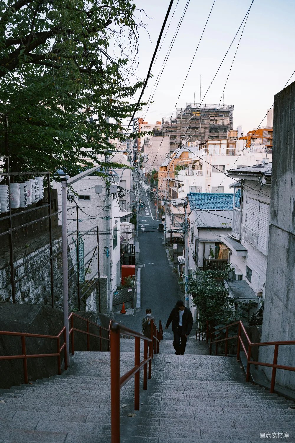 高清摄影 东京 城市风景 阶梯 居民楼 日常 东京街头的宁静阶梯