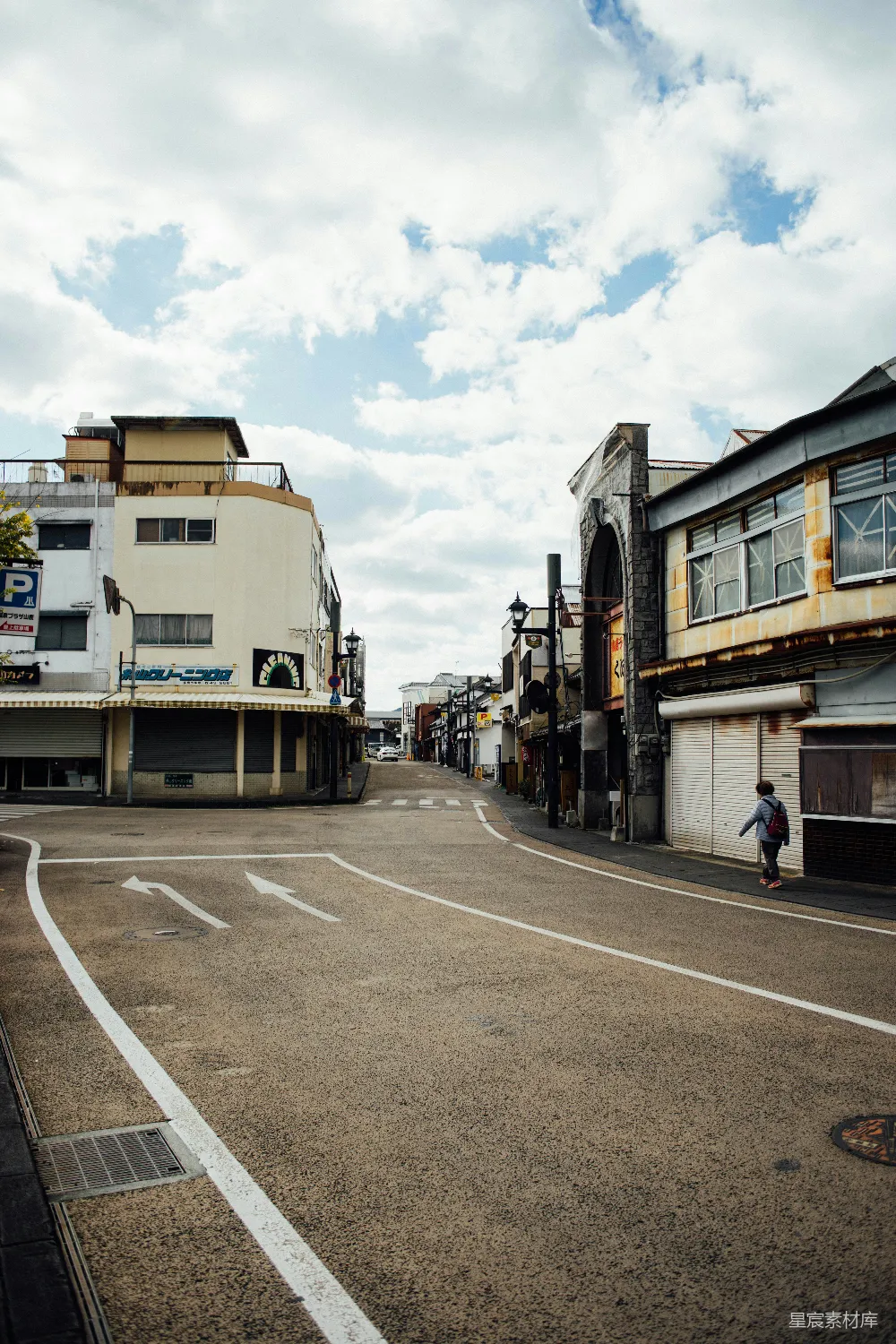 高清摄影 城市街道 空旷 日本 建筑 日常生活 空无一人的街道
