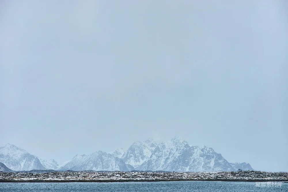高清摄影 雪景 山脉 自然风光 冬季 户外 雪覆盖的山脉