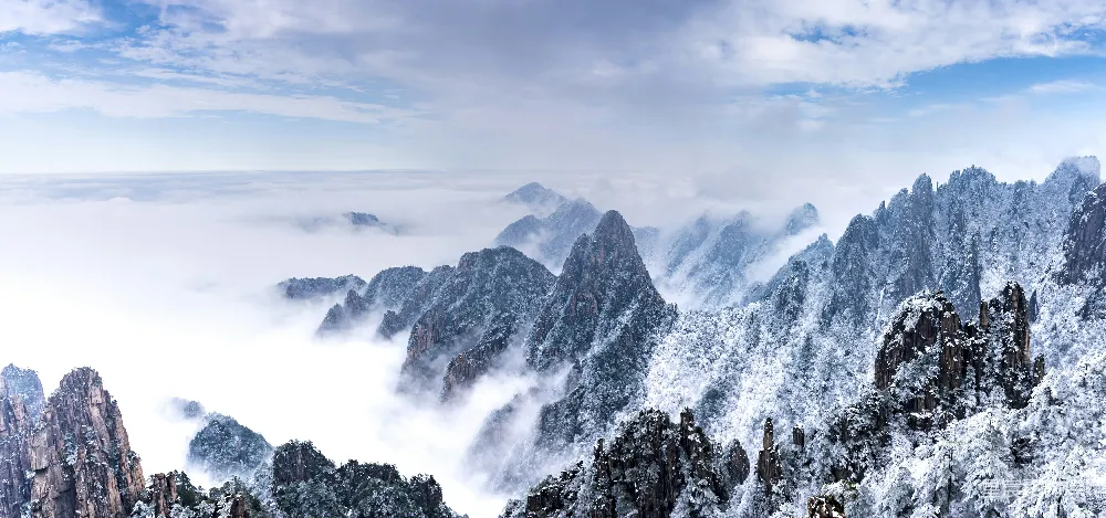 高清摄影 黄山 雪景 云海 自然风光 冬季 雪后的黄山