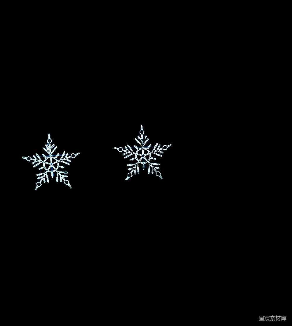 高清摄影 雪花 夜景 冬日 节日 背景 夜空中闪烁的雪花