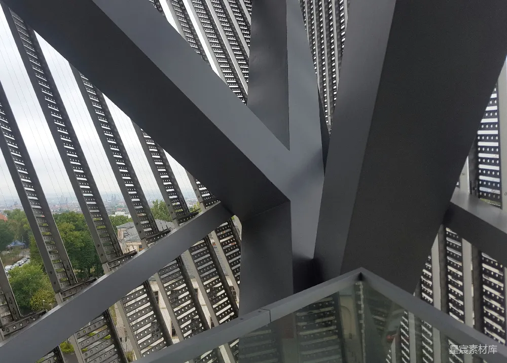 高清摄影 建筑结构 现代设计 城市景观 工业风格 视野开阔 现代建筑结构与城市景观