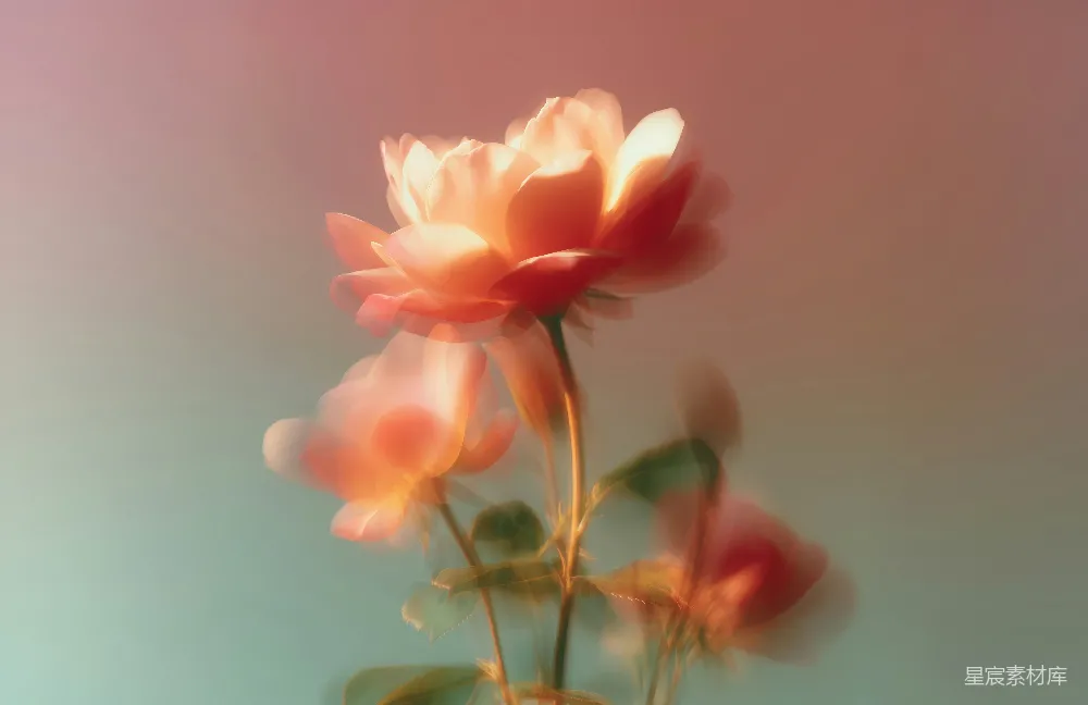高清摄影 花朵 光影 艺术风格 浪漫 自然 光与影的玫瑰