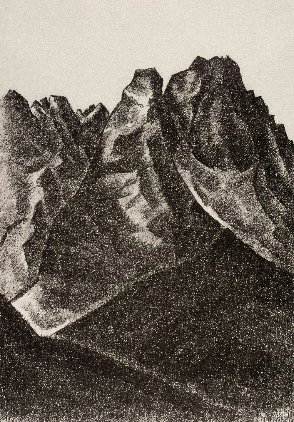 高清摄影 山峰 剪影 素描 自然 风景 山峰剪影