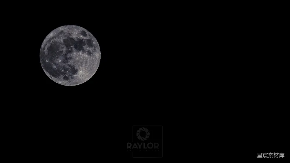 高清摄影 月亮 夜景 宁静 自然 摄影 夜空中静谧的满月