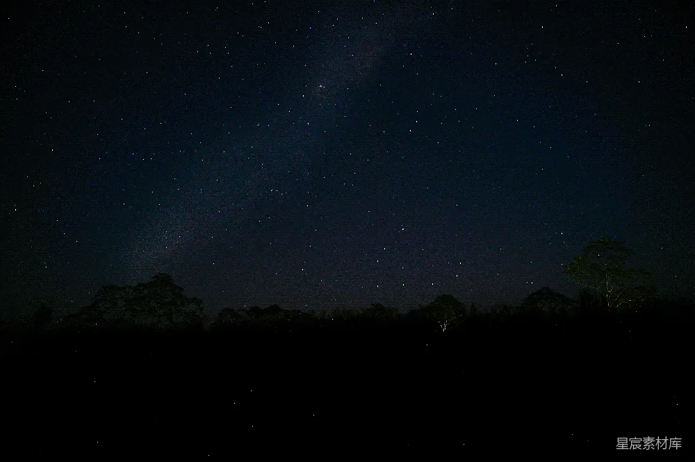 高清摄影 夜景 星空 自然 宁静 摄影 夜空中的银河与繁星
