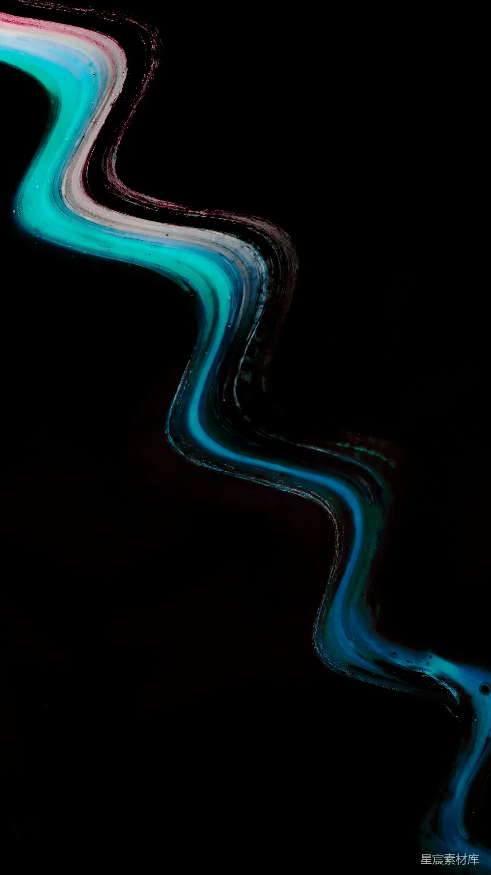 高清摄影 抽象艺术 色彩波浪 动态线条 艺术背景 现代设计 流动的色彩：抽象波浪线条