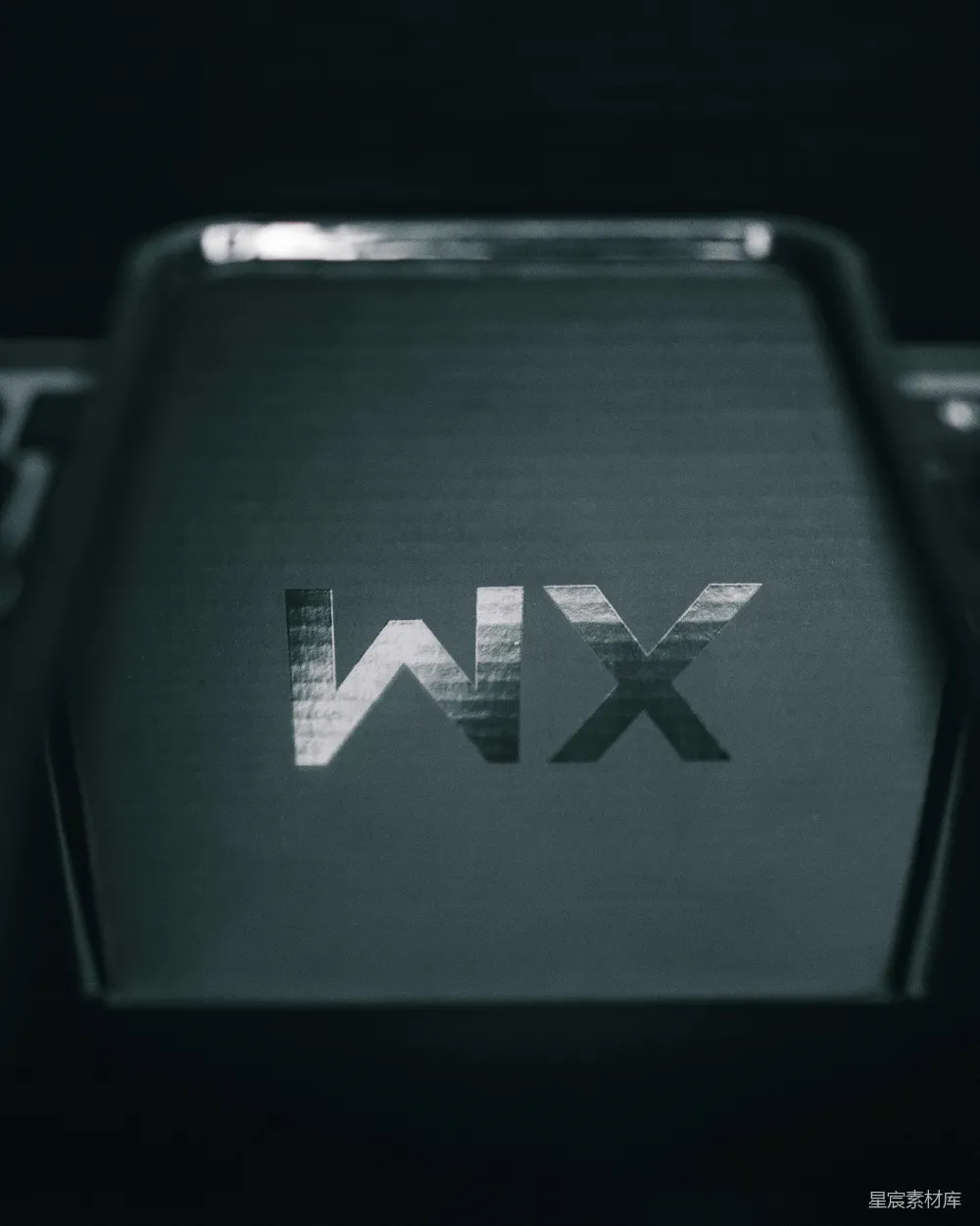 高清摄影 WIX 手机 黑暗 科技 标志 黑暗中的WIX标志