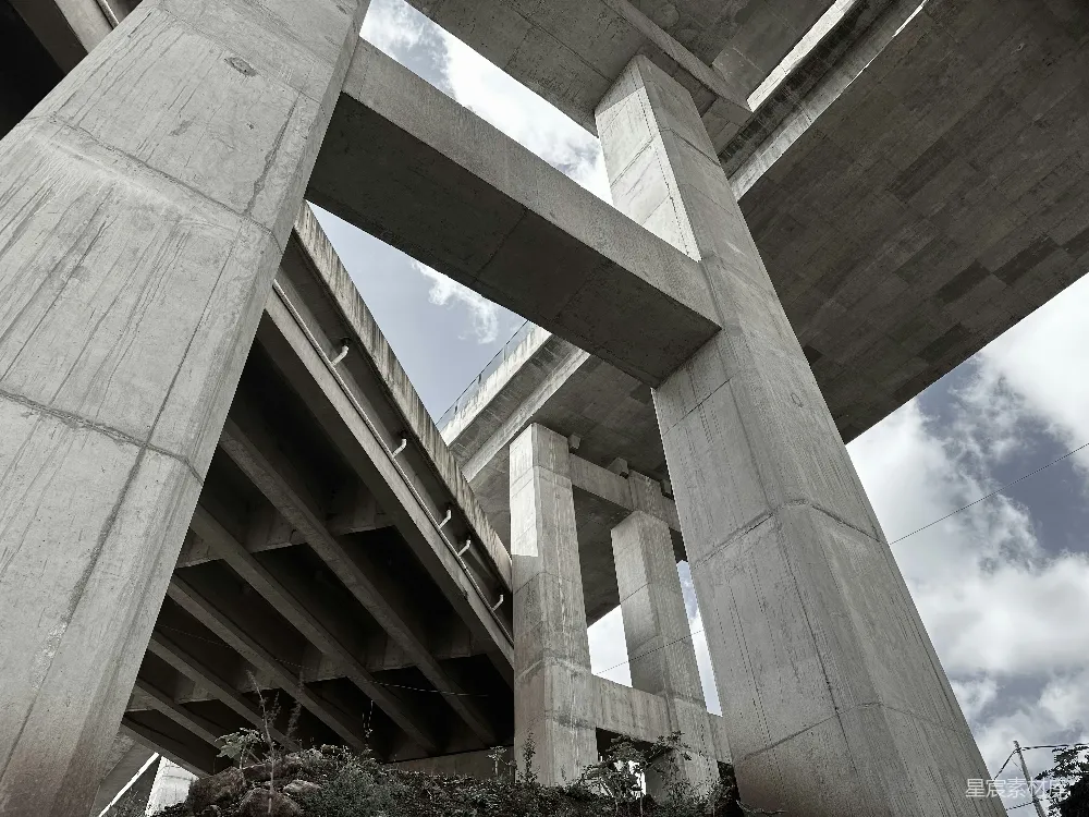 高清摄影 桥梁 几何结构 混凝土 现代建筑 城市景观 混凝土桥梁的几何结构