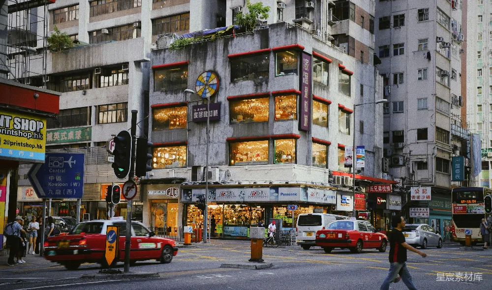 高清摄影 香港 夜市 建筑 城市生活 街景 香港街角的夜市风情