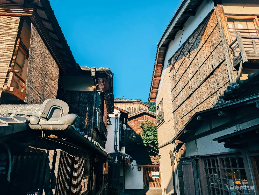 高清摄影 京都 古建筑 街道 日式 旅行 京都的古街道