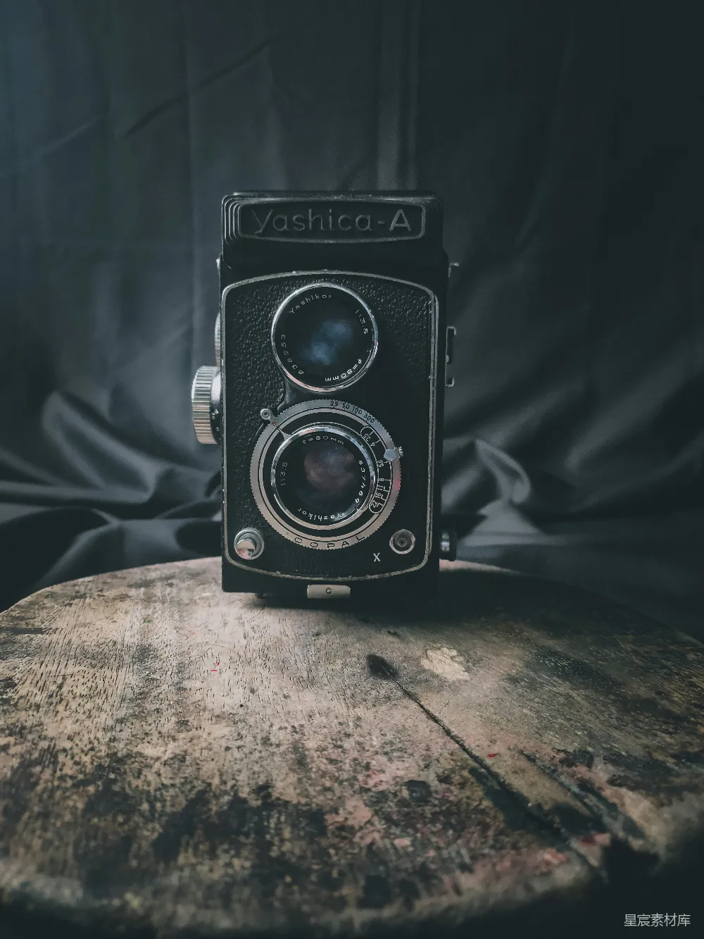高清摄影 复古相机 双反相机 Yashica-A 摄影道具 怀旧风格 复古Yashica-A双反相机