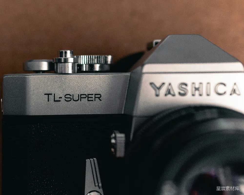 高清摄影 复古相机 Yashica 胶片摄影 摄影爱好者 经典设计 Yashica TL-Super相机特写