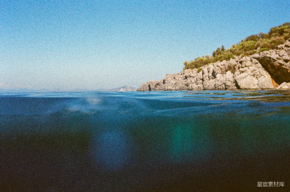 高清摄影 海洋 海岸 宁静 自然 风景 海天一色的宁静海岸
