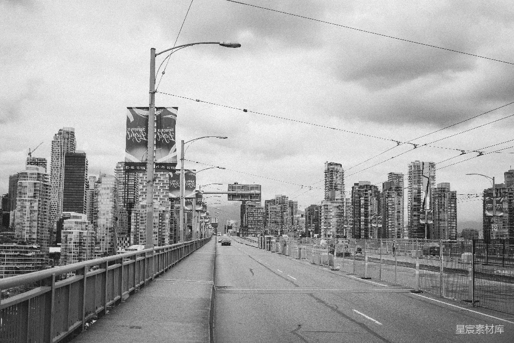 高清摄影 城市 桥梁 黑白摄影 现代都市 宁静 都市的静谧桥景