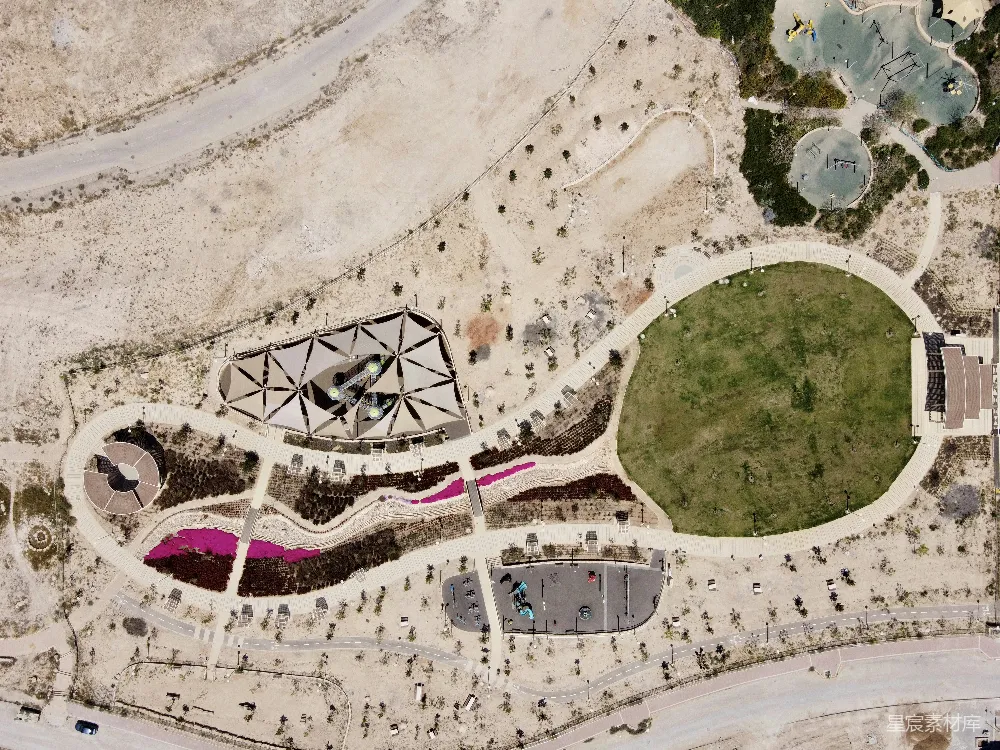高清摄影 城市公园 航拍图 休闲娱乐 自然景观 都市绿地 城市公园航拍图