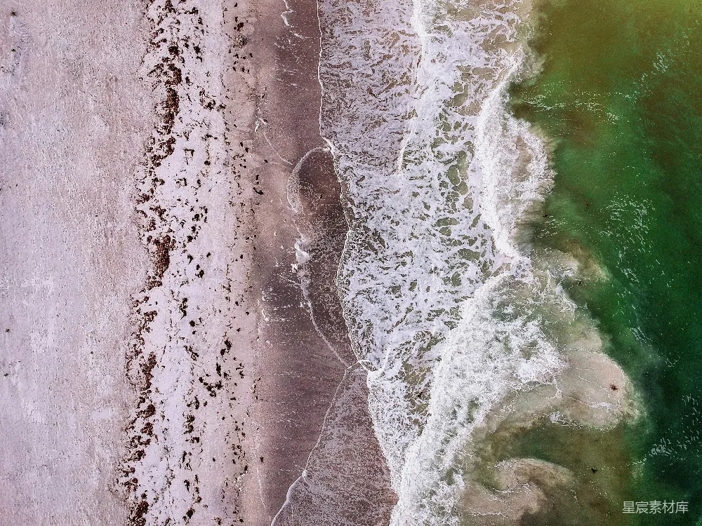 高清摄影 海岸线 俯瞰 海洋 自然 沙滩 海岸线的俯瞰