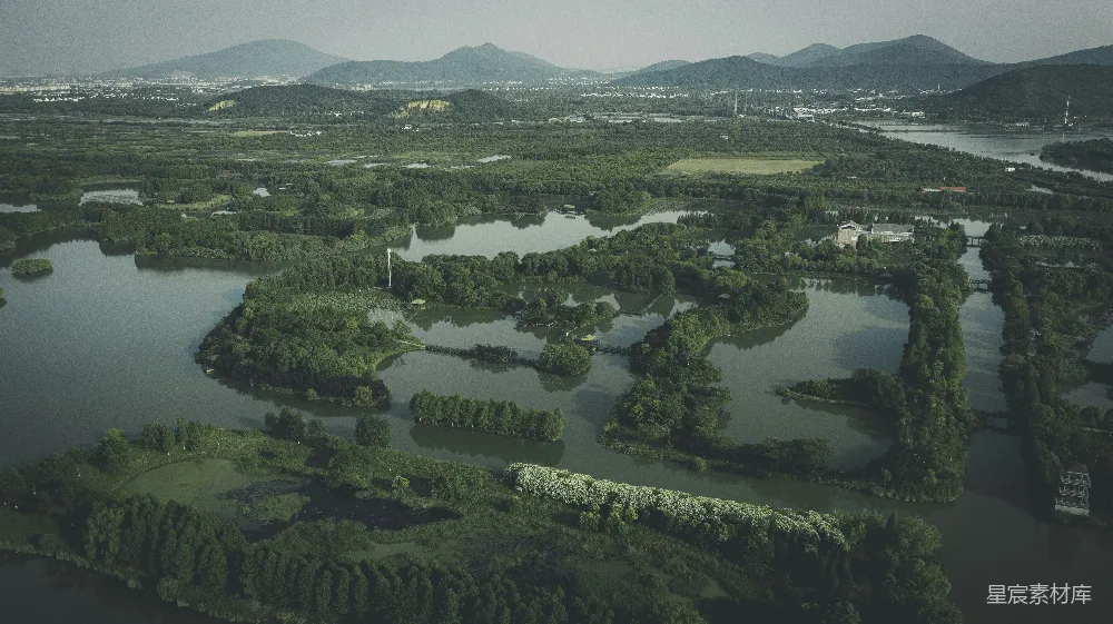 高清摄影 自然景观 航拍 绿色生态 休闲度假 鸟瞰湖光山色