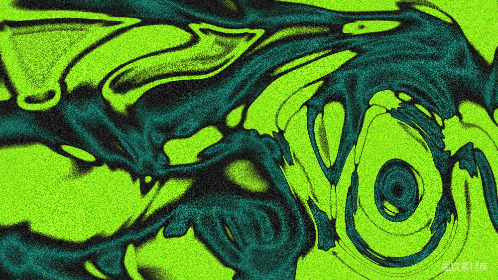 高清摄影 抽象艺术 荧光色 深色对比 现代艺术 视觉冲击 荧光绿与深蓝的抽象艺术