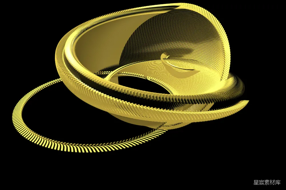 高清摄影 几何图形 金色 抽象 艺术 现代 金色螺旋几何图形