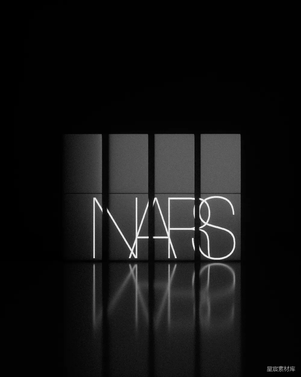 高清摄影 品牌标识 霓虹灯 现代设计 高端时尚 品牌宣传 NARS霓虹品牌标识
