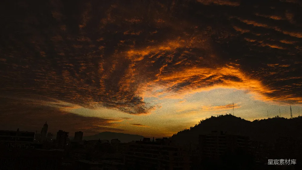 高清摄影 城市 夕阳 剪影 天空 城市景观 夕阳下的城市剪影
