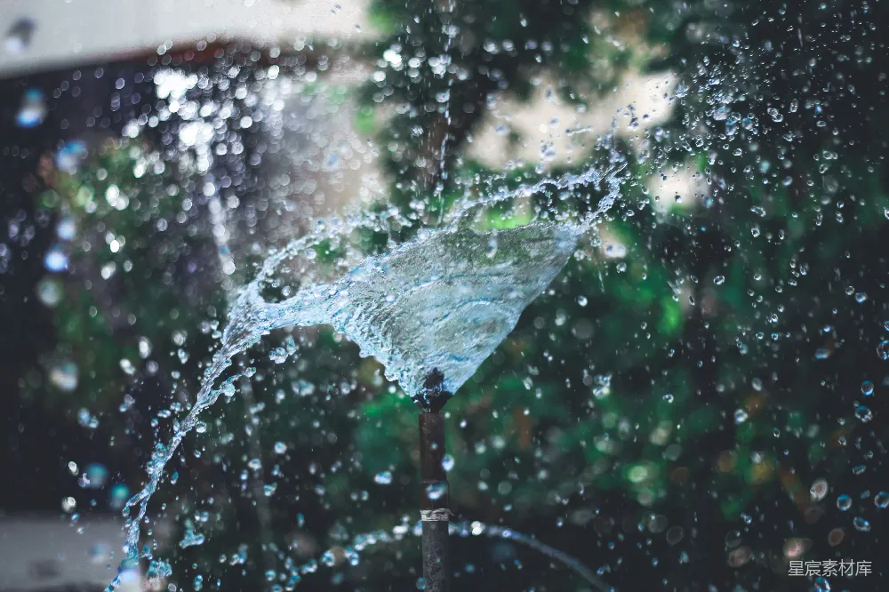 高清摄影 喷泉 水花 自然 户外 清新 水花四溅的喷泉