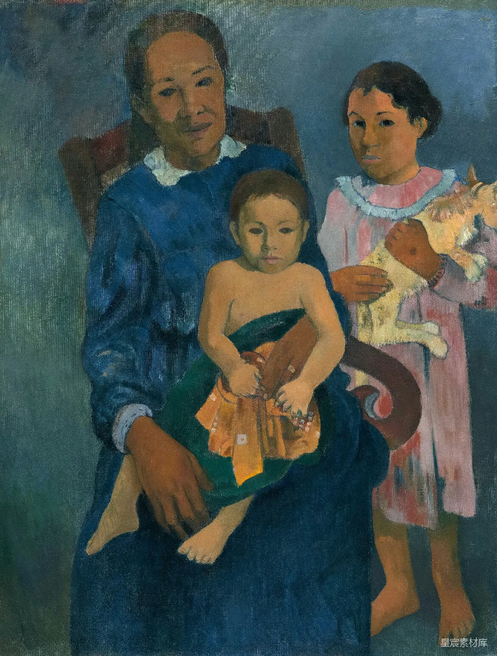高清摄影 家庭 古典艺术 母亲 孩子 温馨 母亲与她的孩子们