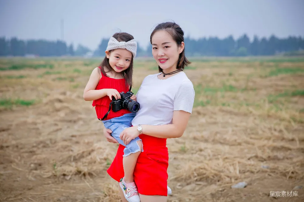 高清摄影 母女 户外 亲子 写真 自然 母女户外写真