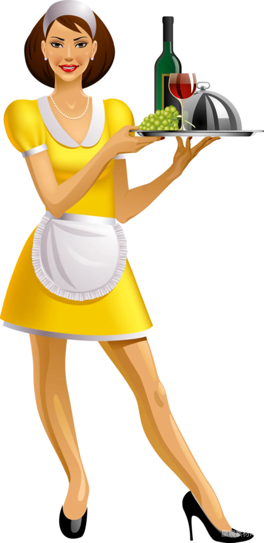 元素素材 女服务员