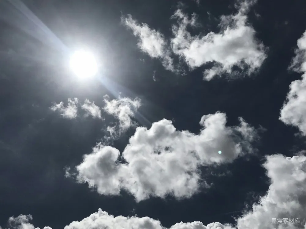 高清摄影 天空 阳光 云朵 自然风光 户外 阳光与云朵的交响